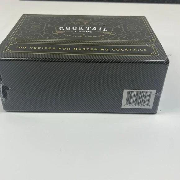 100 Cocktail Recipes to Master Cocktails in Bartender Cards NIB - Picture 2 of 7